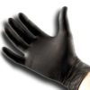 black powder free nitrile gloves medium